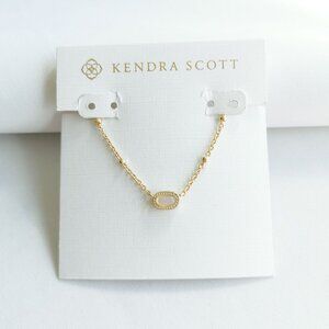 Kendra Scott Mini Elisa Pink Opalite Crystal Gold Satellite Short Necklace | NEW